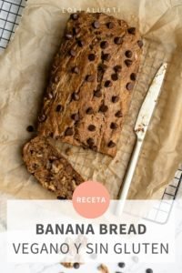 banana bread vegano y sin gluten