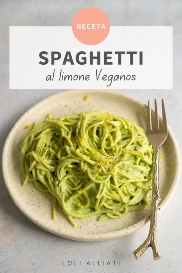 spaghetti al limone veganos