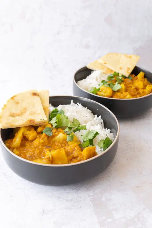 curry de lentejas vegano